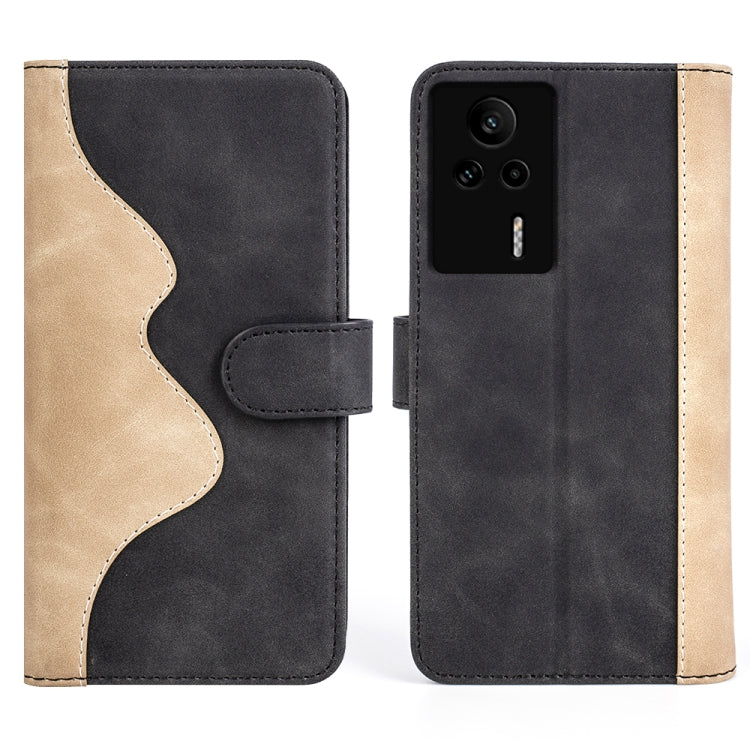 For Xiaomi Redmi K60E Stitching Horizontal Flip Leather Phone Case