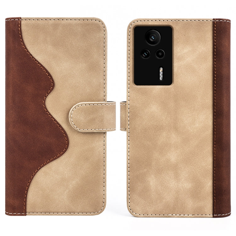 For Xiaomi Redmi K60E Stitching Horizontal Flip Leather Phone Case