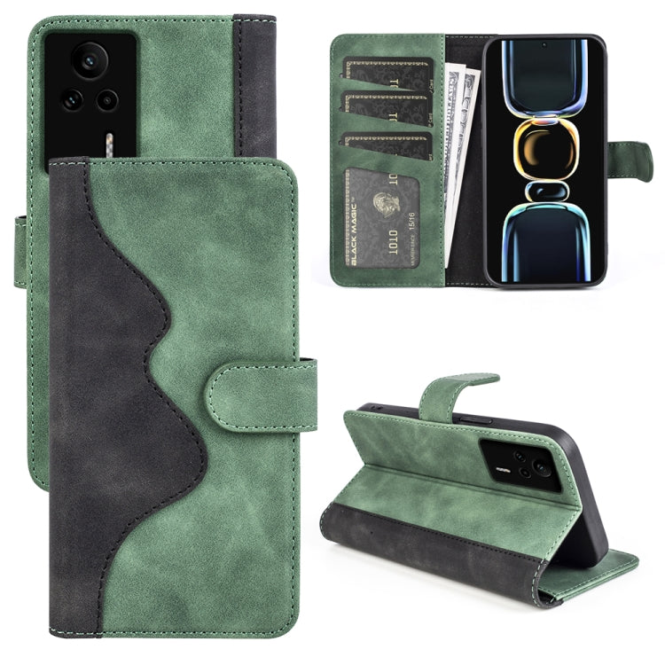 For Xiaomi Redmi K60E Stitching Horizontal Flip Leather Phone Case