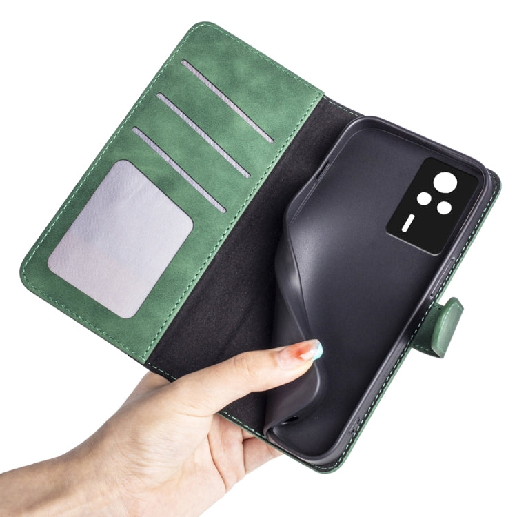 For Xiaomi Redmi K60E Stitching Horizontal Flip Leather Phone Case