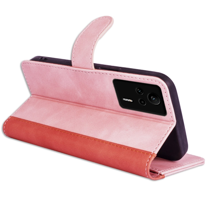 For Xiaomi Redmi K60E Stitching Horizontal Flip Leather Phone Case