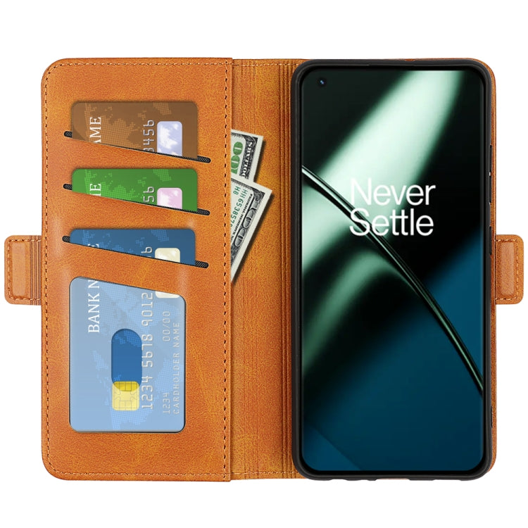 For OnePlus 11 Dual-side Magnetic Buckle Leather Phone Case