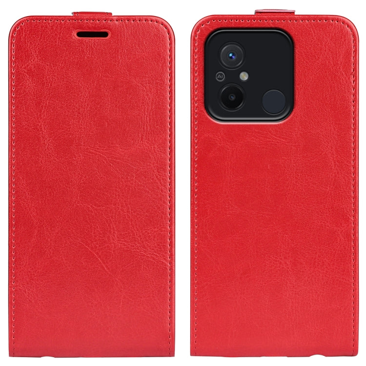 For Xiaomi Redmi 12C R64 Texture Single Vertical Flip Leather Phone Case