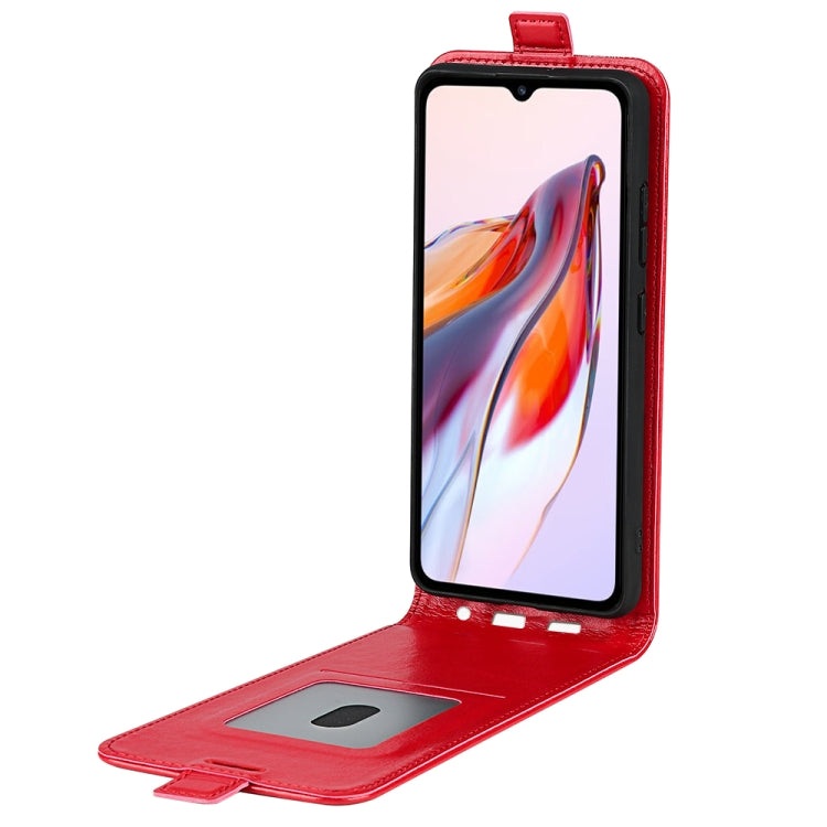 For Xiaomi Redmi 12C R64 Texture Single Vertical Flip Leather Phone Case