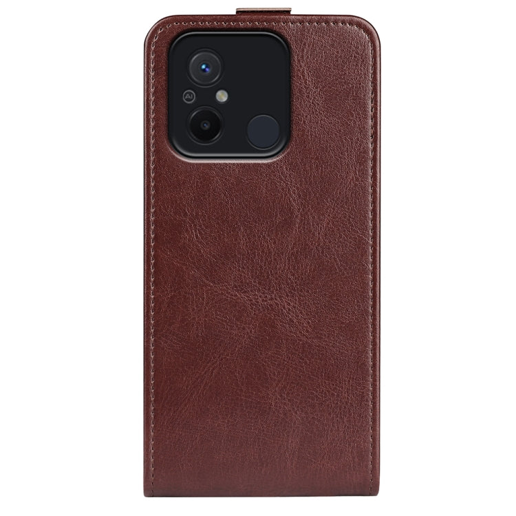 For Xiaomi Redmi 12C R64 Texture Single Vertical Flip Leather Phone Case