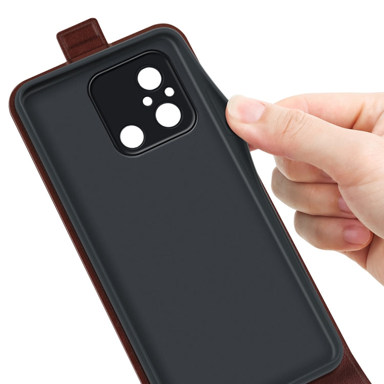 For Xiaomi Redmi 12C R64 Texture Single Vertical Flip Leather Phone Case