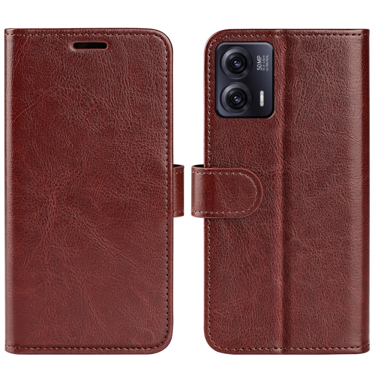 For Motorola Moto G73 R64 Texture Horizontal Flip Leather Phone Case
