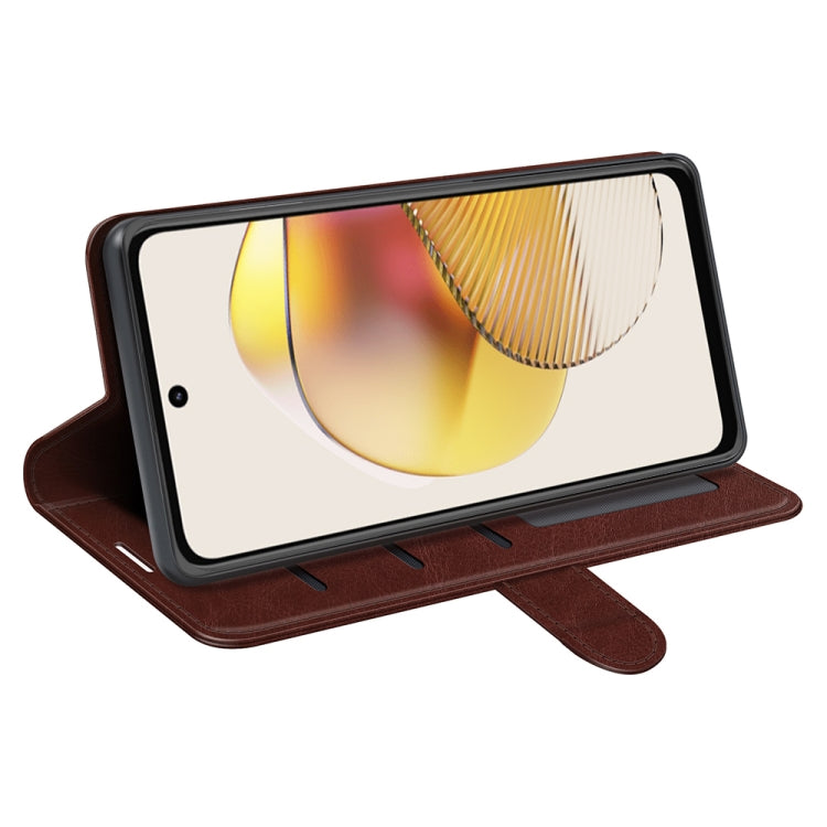 For Motorola Moto G73 R64 Texture Horizontal Flip Leather Phone Case