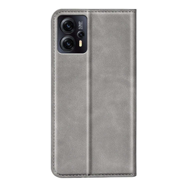 For Motorola Moto G23 4G / G13 4G Retro-skin Magnetic Suction Leather Phone Case