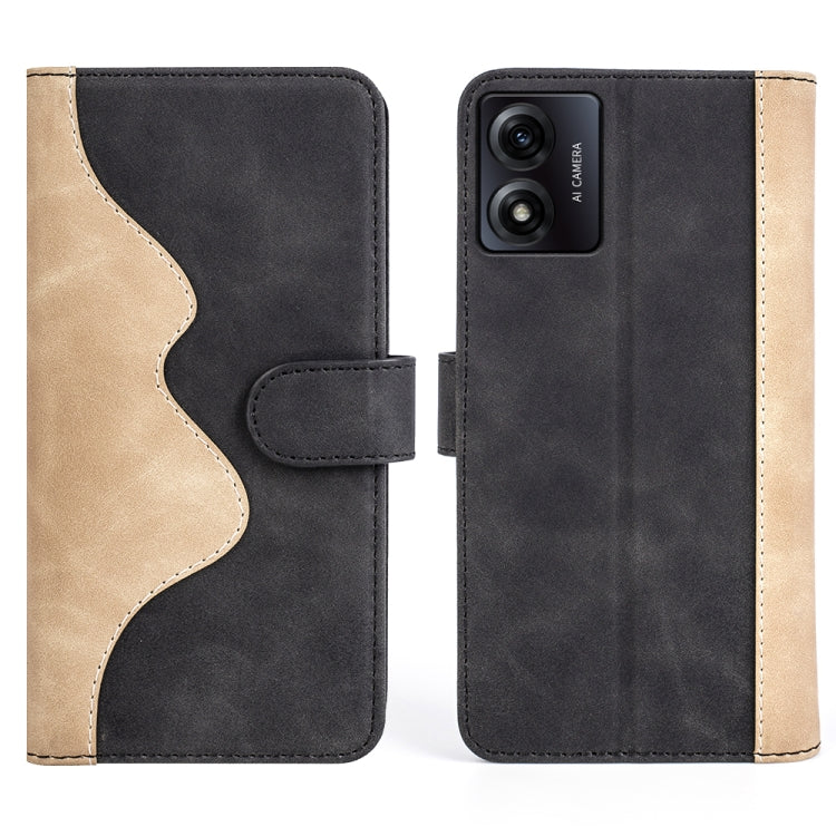 For Motorola Moto E13 Stitching Horizontal Flip Leather Phone Case
