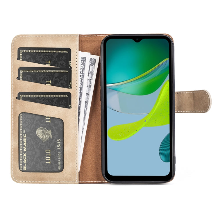 For Motorola Moto E13 Stitching Horizontal Flip Leather Phone Case