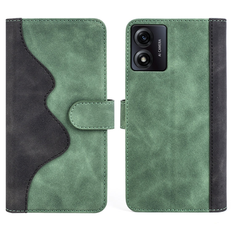 For Motorola Moto E13 Stitching Horizontal Flip Leather Phone Case