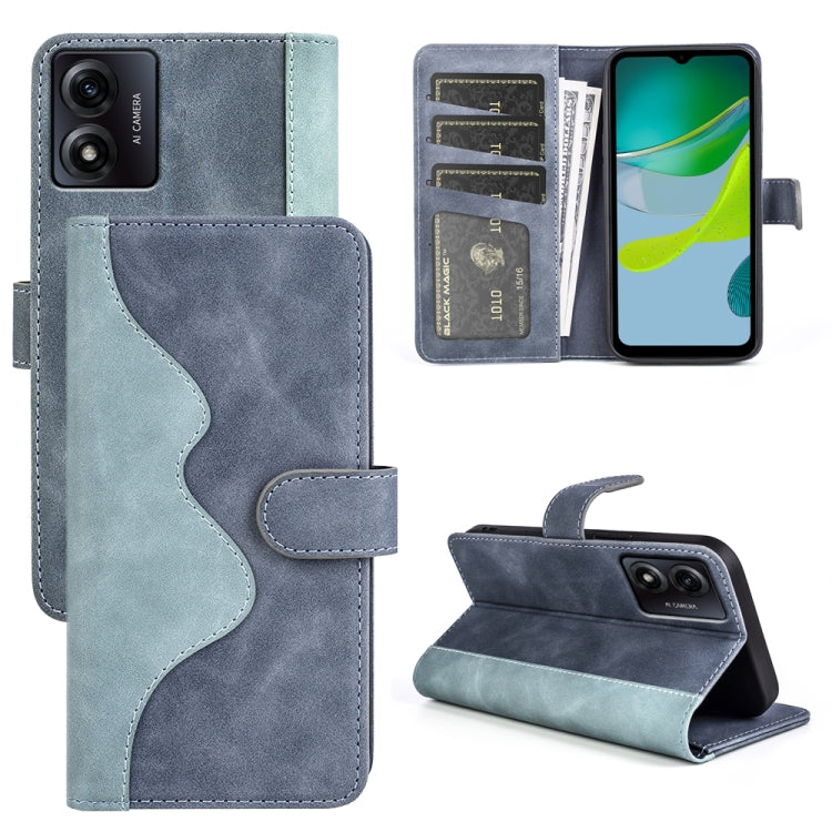 For Motorola Moto E13 Stitching Horizontal Flip Leather Phone Case