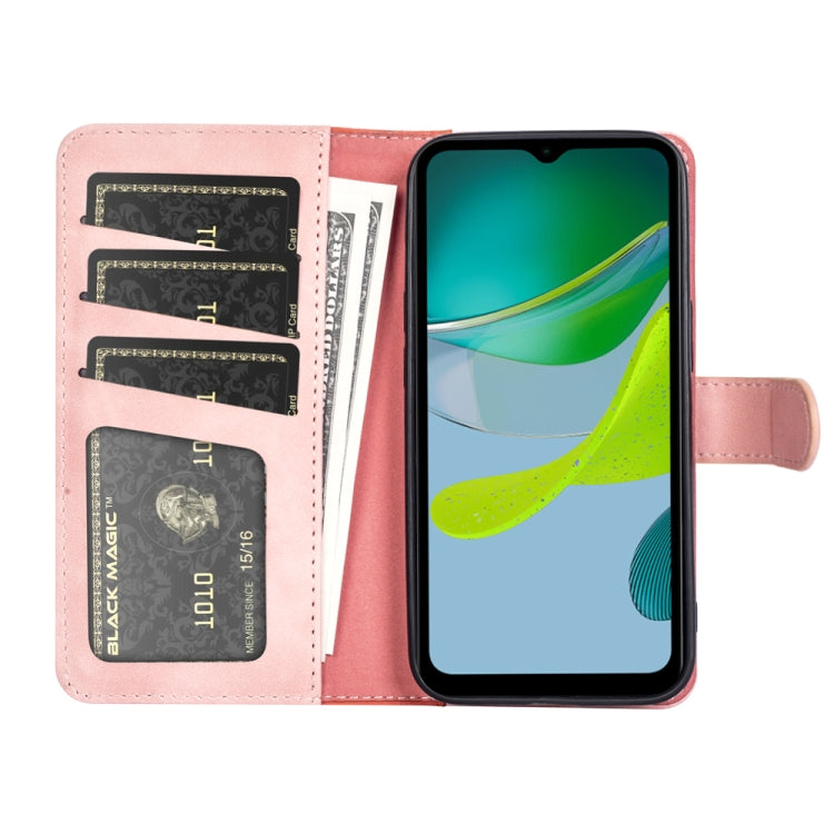 For Motorola Moto E13 Stitching Horizontal Flip Leather Phone Case