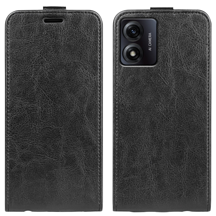 For Motorola Moto E13 R64 Texture Single Vertical Flip Leather Phone Case