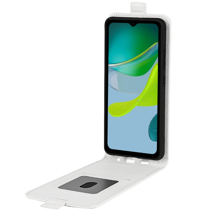 For Motorola Moto E13 R64 Texture Single Vertical Flip Leather Phone Case