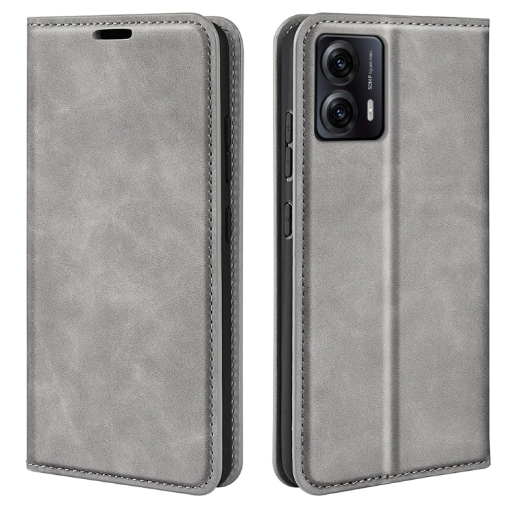 For Motorola Moto G53 5G Retro-skin Magnetic Suction Leather Phone Case