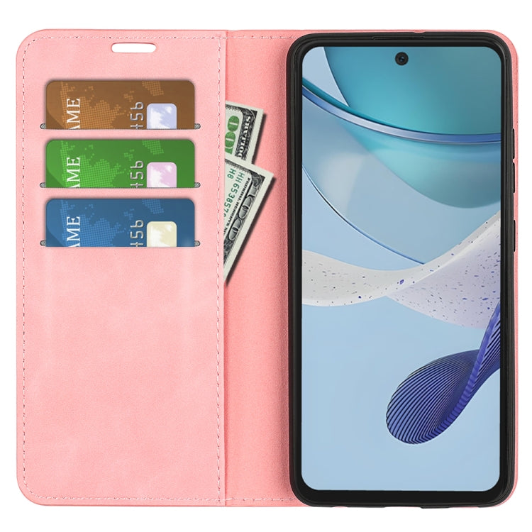 For Motorola Moto G53 5G Retro-skin Magnetic Suction Leather Phone Case