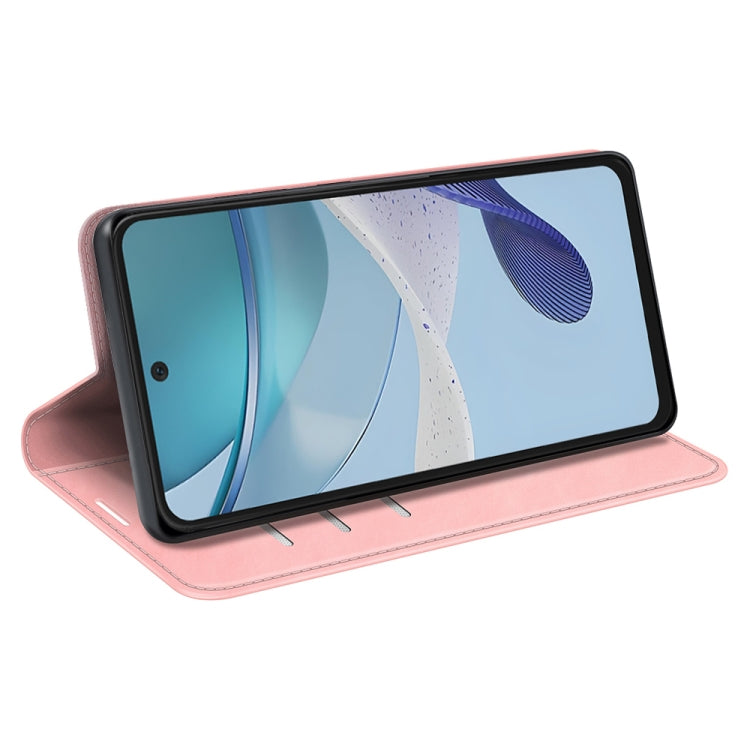 For Motorola Moto G53 5G Retro-skin Magnetic Suction Leather Phone Case