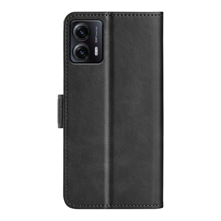 For Motorola Moto G53 Dual-side Magnetic Buckle Horizontal Flip Leather Phone Case