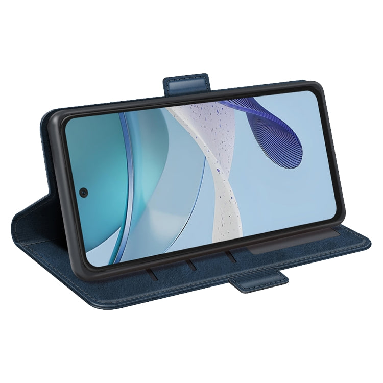 For Motorola Moto G53 Dual-side Magnetic Buckle Horizontal Flip Leather Phone Case