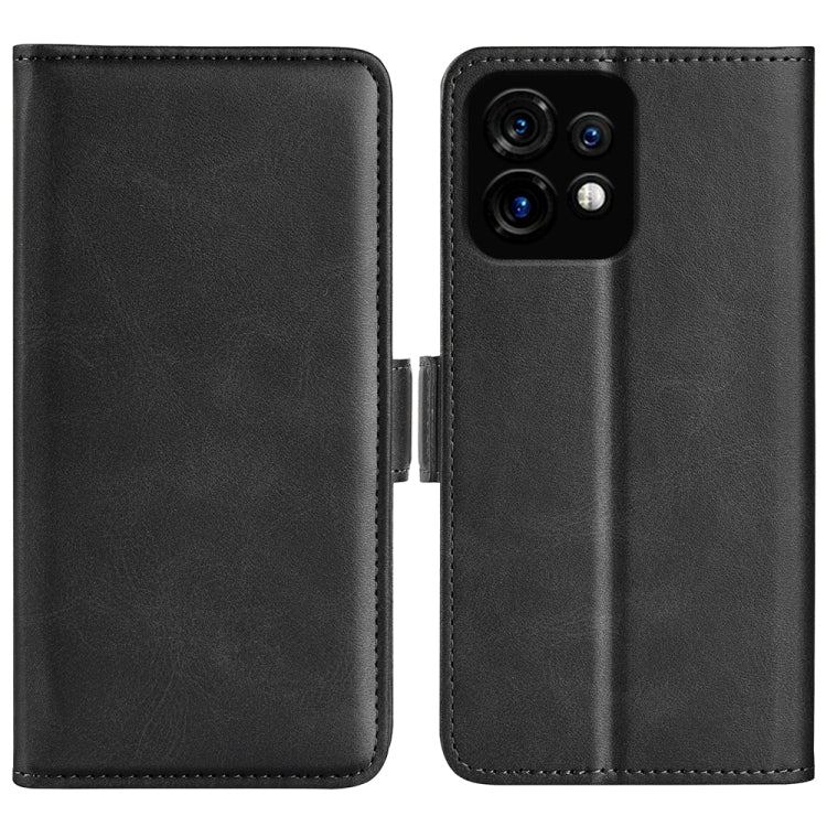 For Motorola Moto X40 Dual-side Magnetic Buckle Horizontal Flip Leather Phone Case