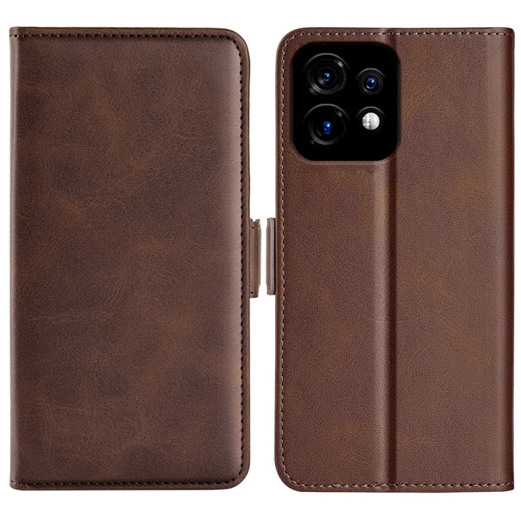 For Motorola Moto X40 Dual-side Magnetic Buckle Horizontal Flip Leather Phone Case