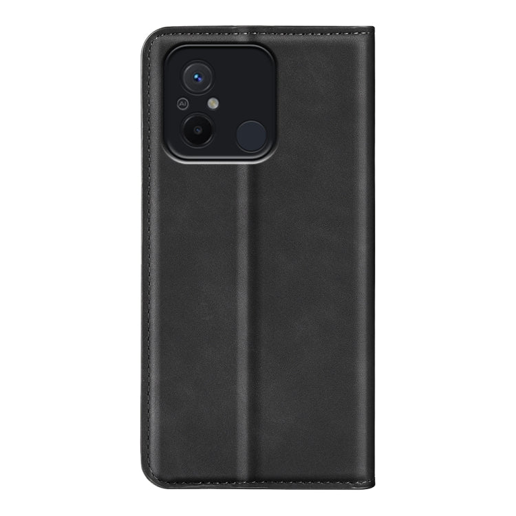 For Xiaomi Redmi 12C Retro-skin Magnetic Suction Leather Phone Case