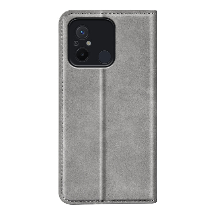 For Xiaomi Redmi 12C Retro-skin Magnetic Suction Leather Phone Case