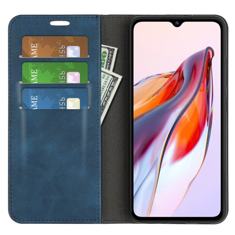 For Xiaomi Redmi 12C Retro-skin Magnetic Suction Leather Phone Case