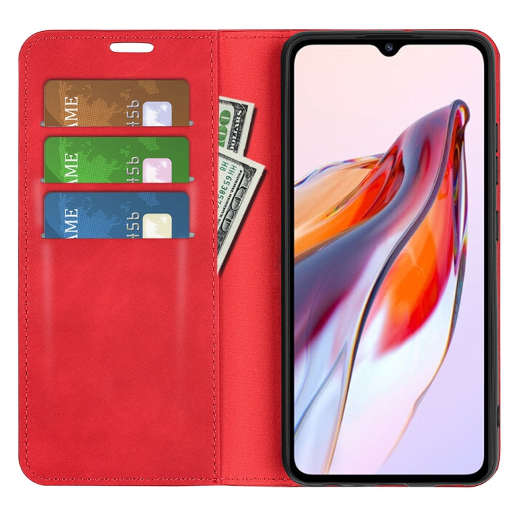 For Xiaomi Redmi 12C Retro-skin Magnetic Suction Leather Phone Case