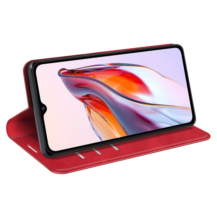 For Xiaomi Redmi 12C Retro-skin Magnetic Suction Leather Phone Case