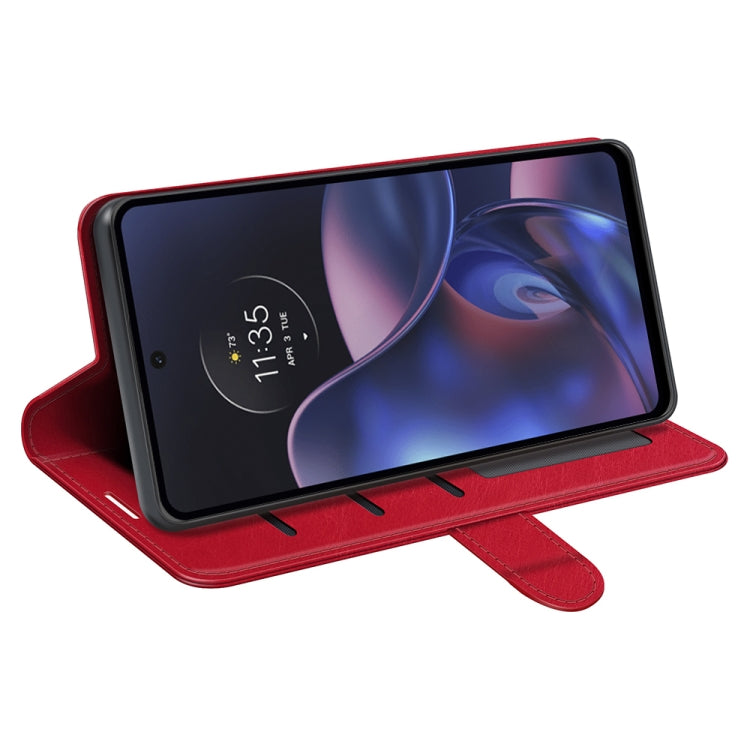 For Motorola Moto Edge 2022 R64 Texture Horizontal Flip Leather Phone Case