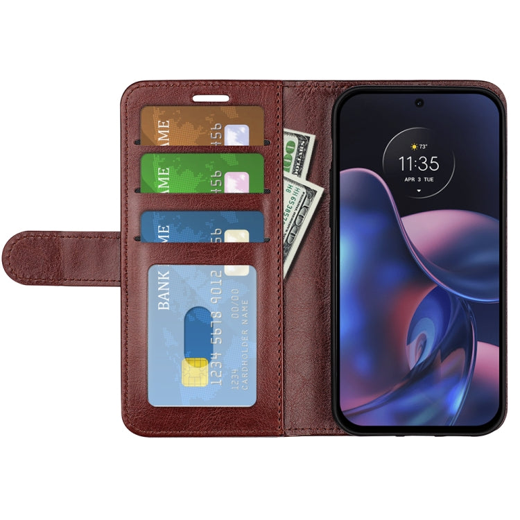 For Motorola Moto Edge 2022 R64 Texture Horizontal Flip Leather Phone Case