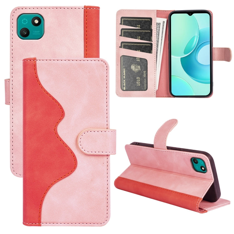 For wiko T10 Stitching Horizontal Flip Leather Phone Case