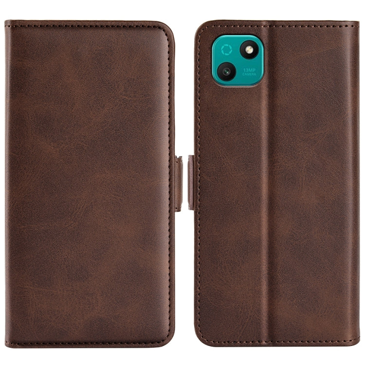 For Wiko T10 Dual-side Magnetic Buckle Horizontal Flip Leather Phone Case