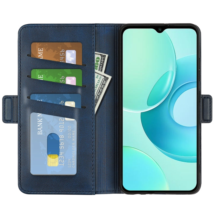 For Wiko T10 Dual-side Magnetic Buckle Horizontal Flip Leather Phone Case