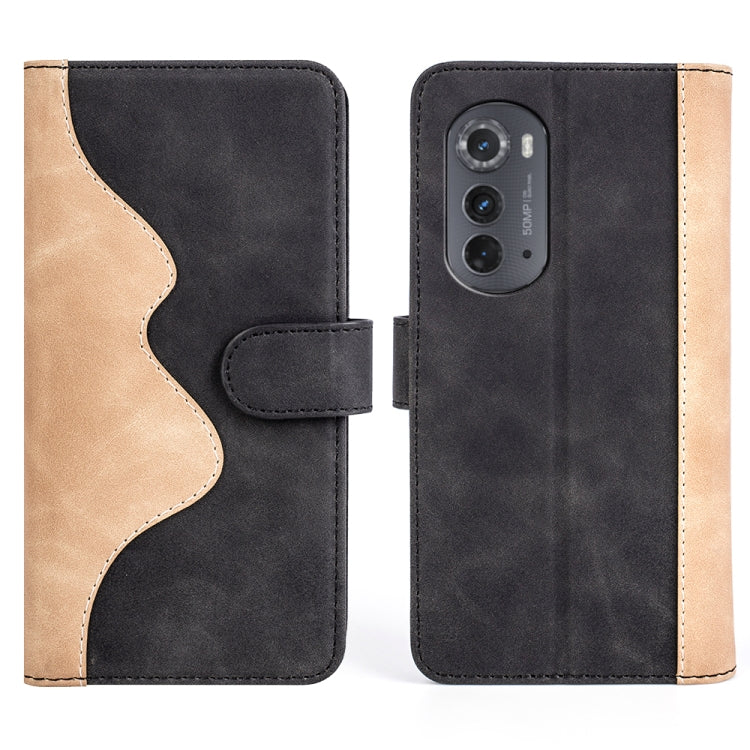 For Motorola Moto Edge 2022 Stitching Horizontal Flip Leather Phone Case