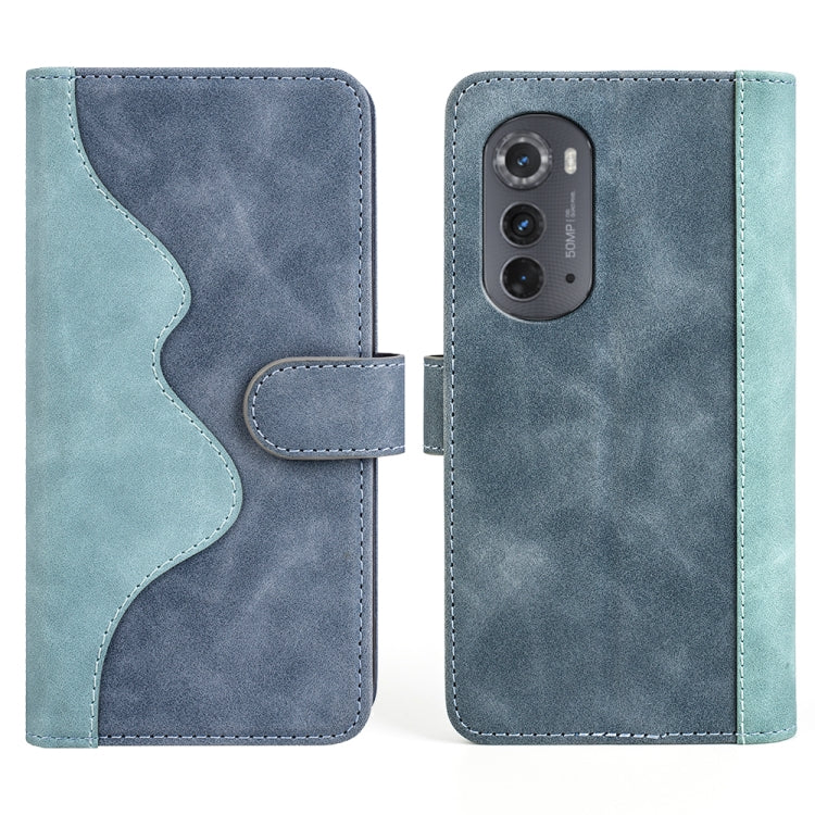 For Motorola Moto Edge 2022 Stitching Horizontal Flip Leather Phone Case