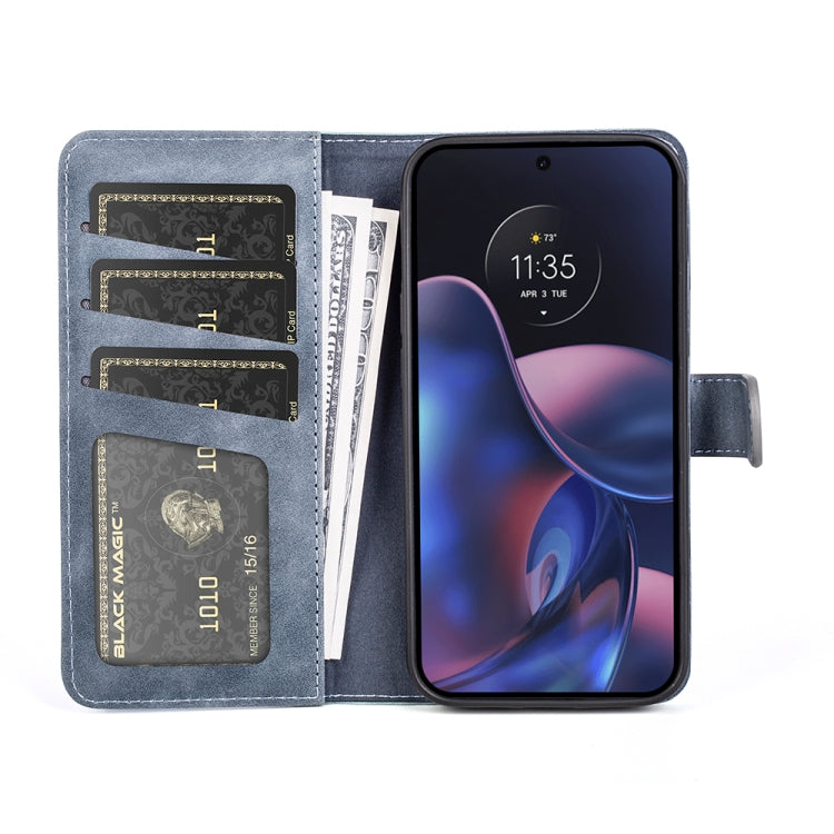 For Motorola Moto Edge 2022 Stitching Horizontal Flip Leather Phone Case