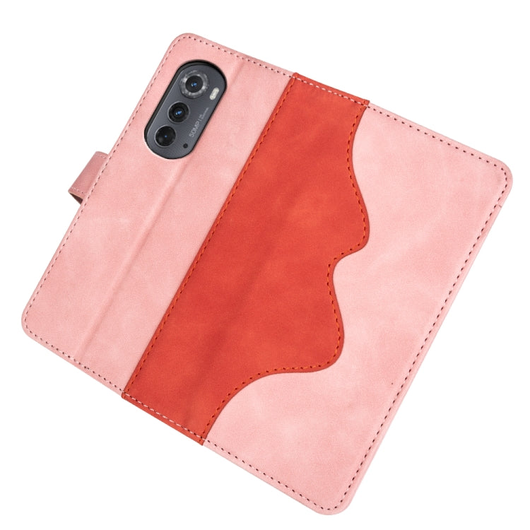 For Motorola Moto Edge 2022 Stitching Horizontal Flip Leather Phone Case