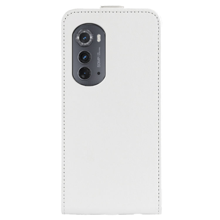 For Motorola Moto Edge 2022 R64 Texture Single Vertical Flip Leather Phone Case