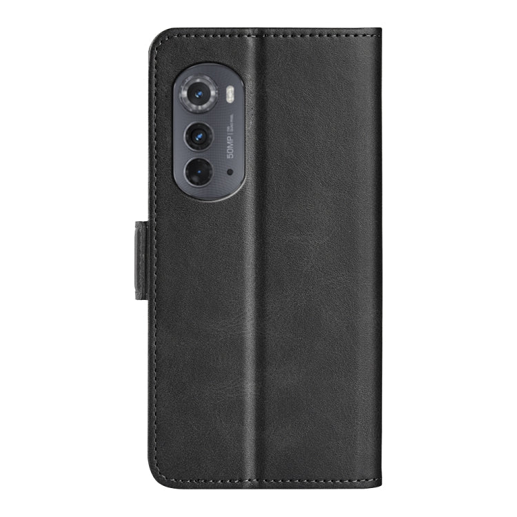 For Motorola Moto Edge 2022 Dual-side Magnetic Buckle Horizontal Flip Leather Phone Case