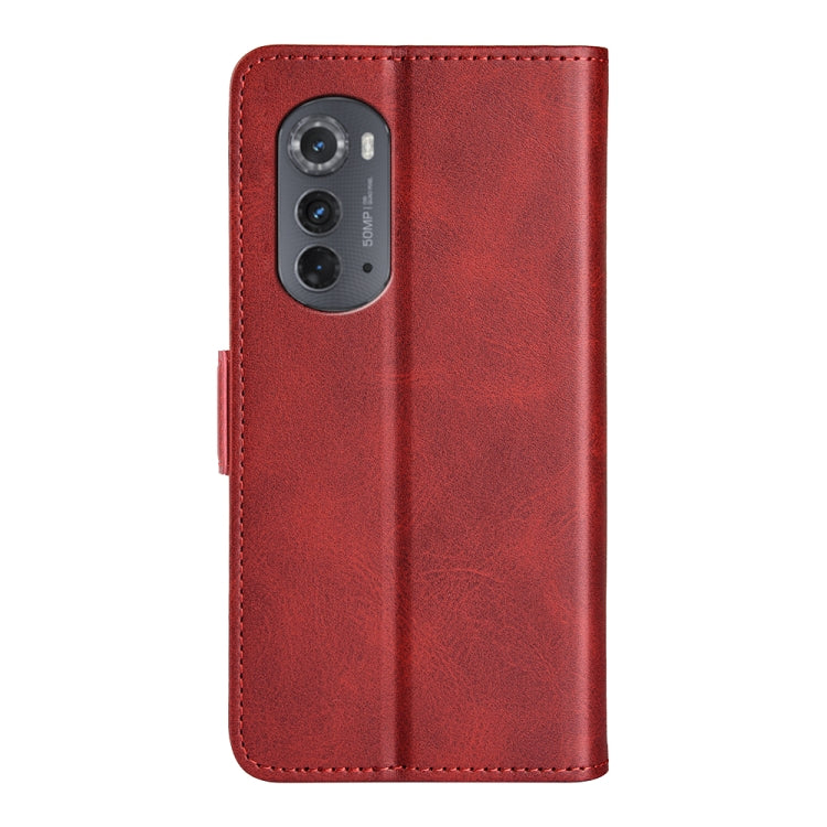 For Motorola Moto Edge 2022 Dual-side Magnetic Buckle Horizontal Flip Leather Phone Case