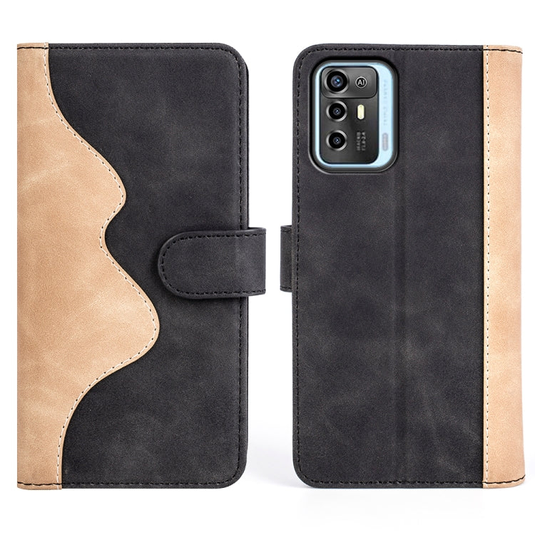 For ZTE Blade A72 Stitching Horizontal Flip Leather Phone Case