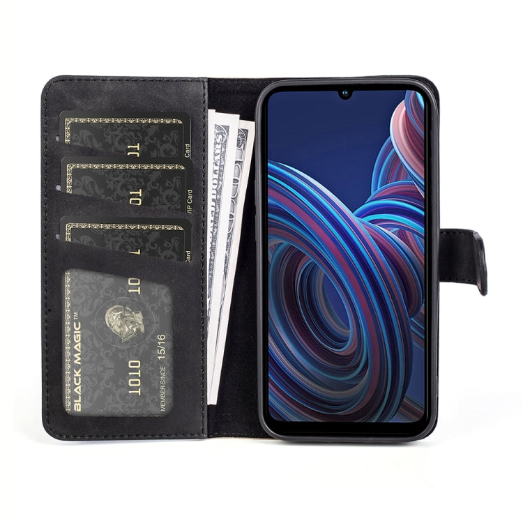 For ZTE Blade A72 Stitching Horizontal Flip Leather Phone Case