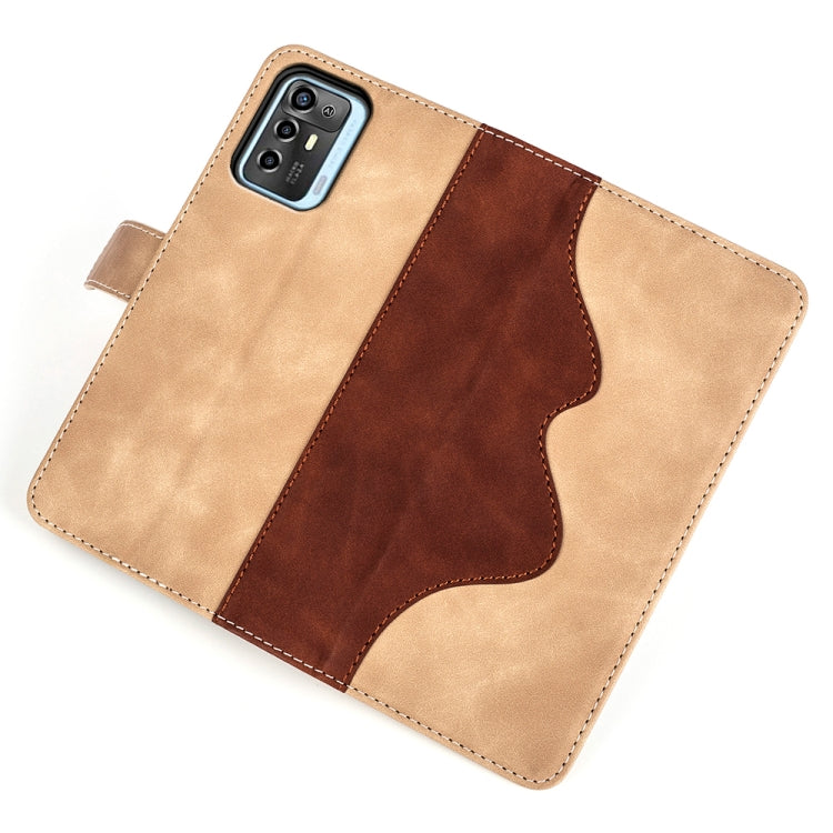 For ZTE Blade A72 Stitching Horizontal Flip Leather Phone Case