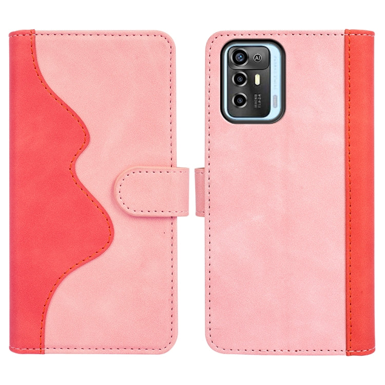 For ZTE Blade A72 Stitching Horizontal Flip Leather Phone Case