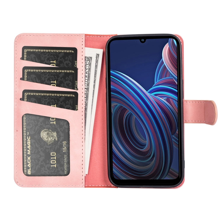 For ZTE Blade A72 Stitching Horizontal Flip Leather Phone Case