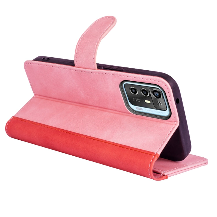 For ZTE Blade A72 Stitching Horizontal Flip Leather Phone Case